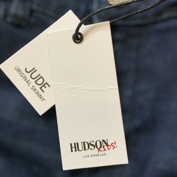 Hudson Kids Jeans Jude Original Skinny Size 10 Street Dark Wash Stretch Denim - Picture 13 of 13